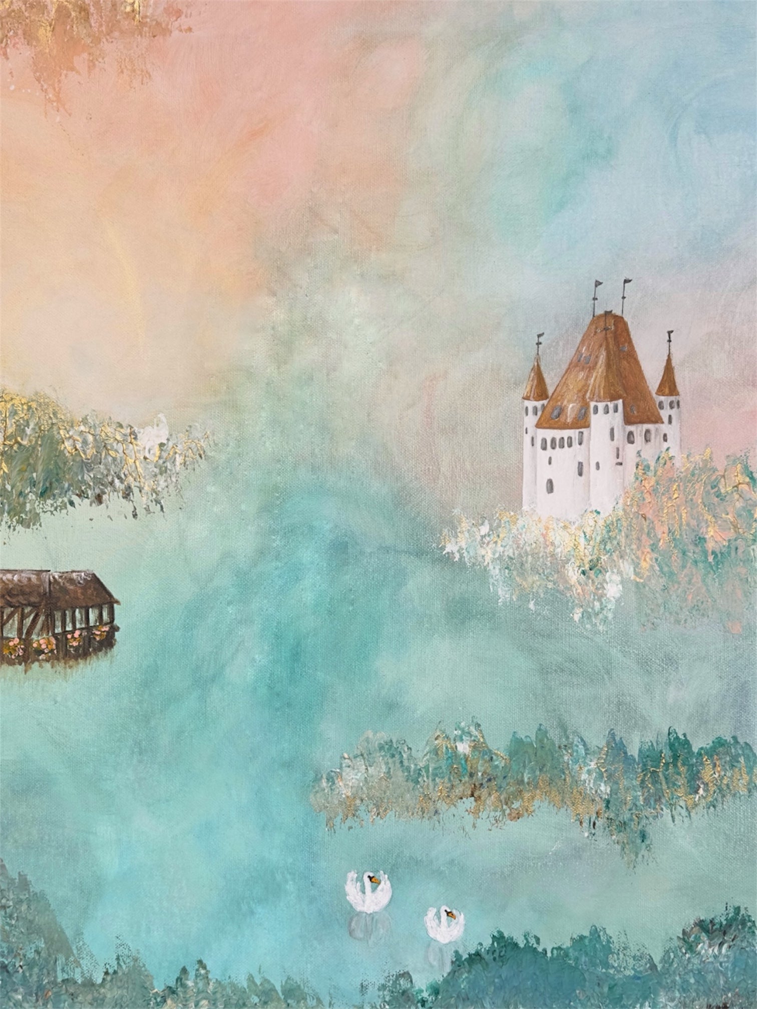 Originalgemälde mit Motiven aus Thun