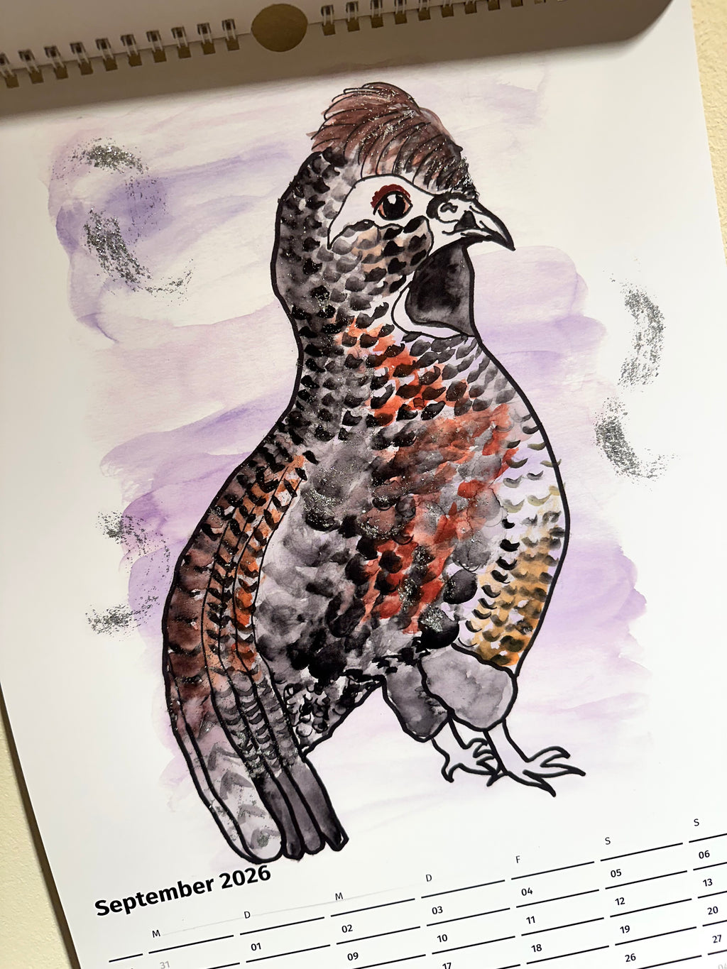 Wandkalender "Wald der Wunder" 2026 in A3 Format mit Tiermotiven