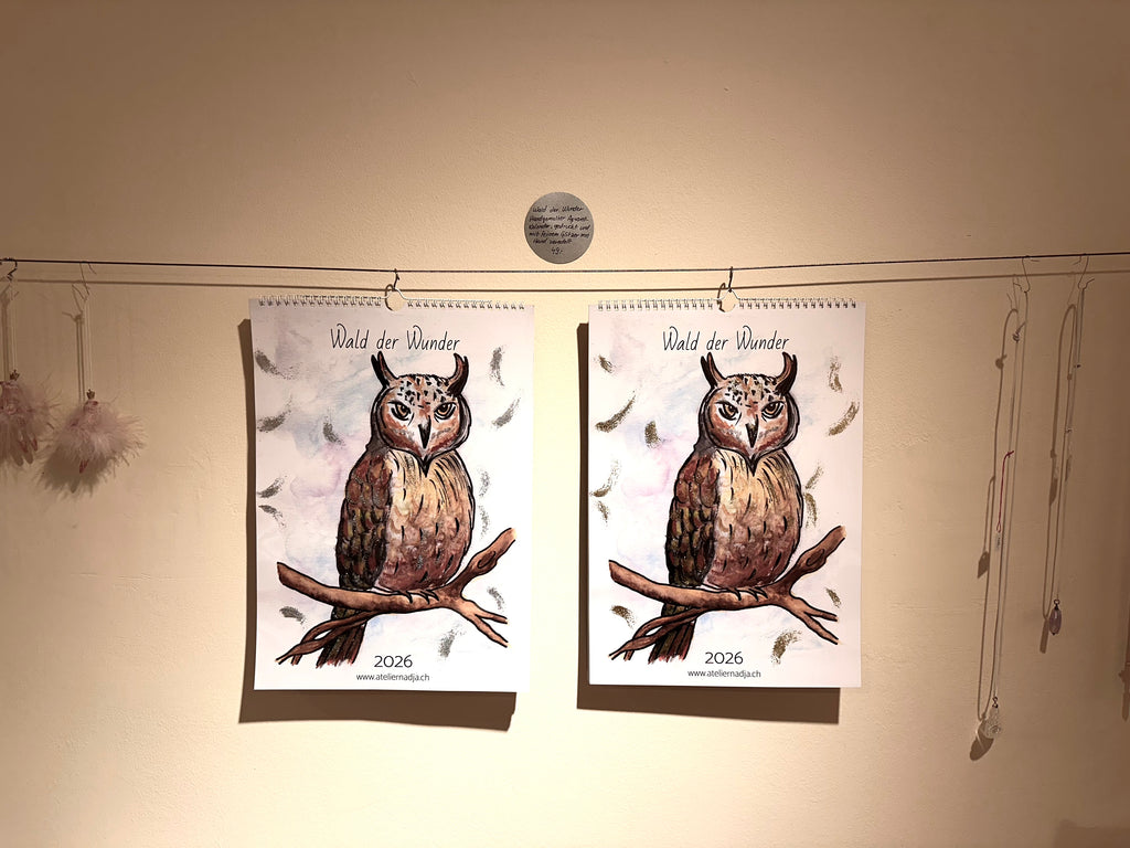 Wandkalender "Wald der Wunder" 2026 in A3 Format mit Tiermotiven