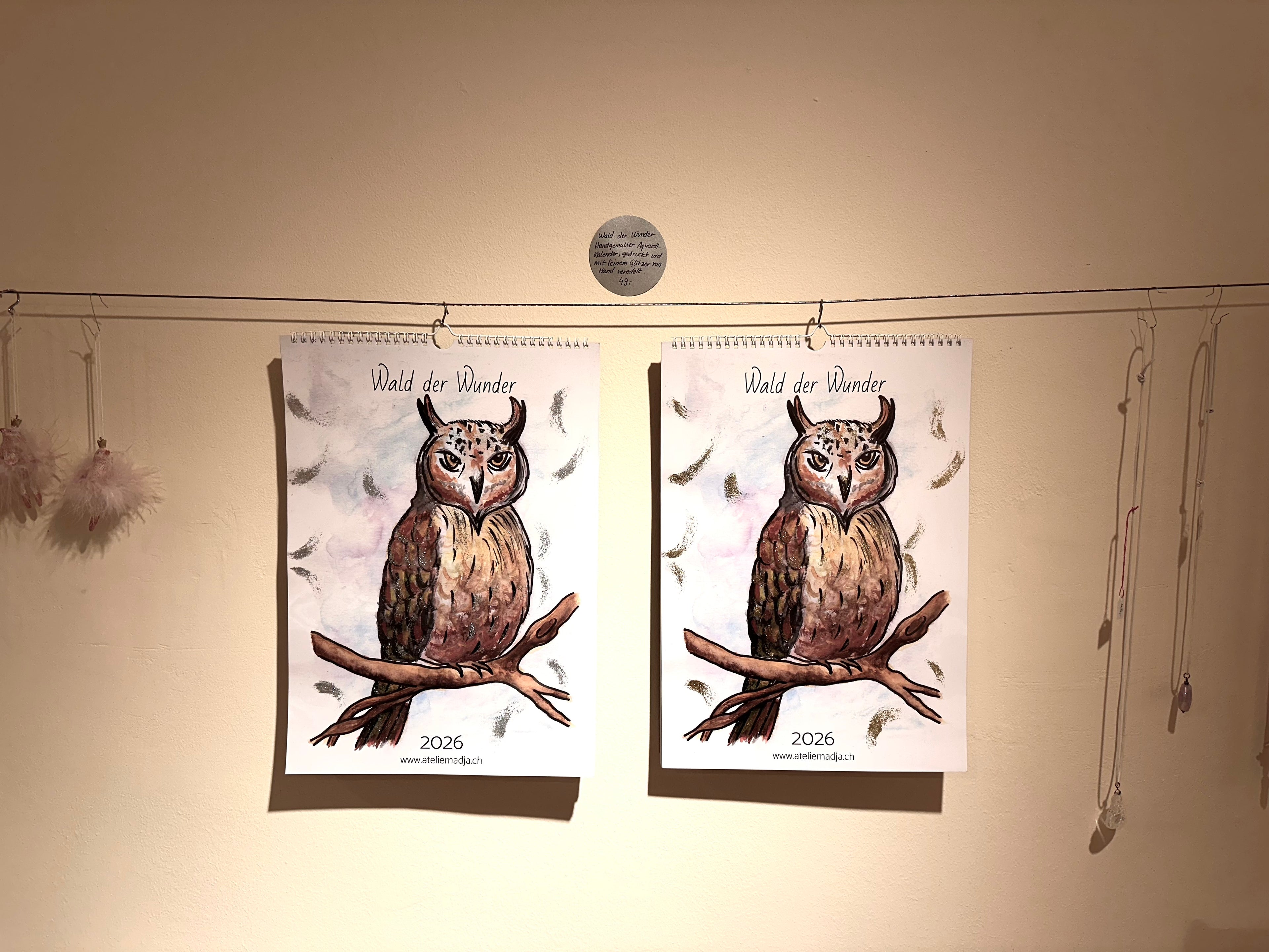 Wandkalender "Wald der Wunder" 2026 in A3 Format mit Tiermotiven